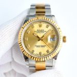 Rolex Datejust 126233 Champagne Diamond Dial 36MM Unisex Replica Watch - Image 3