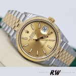 Rolex Datejust 126233 Champagne Index Dial Fluted Bezel 36MM Unisex Replica Watch - Image 3