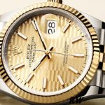 Rolex Datejust 126233 Champagne Motif dial Fluted Bezel 36MM Unisex Replica Watch - Image 3