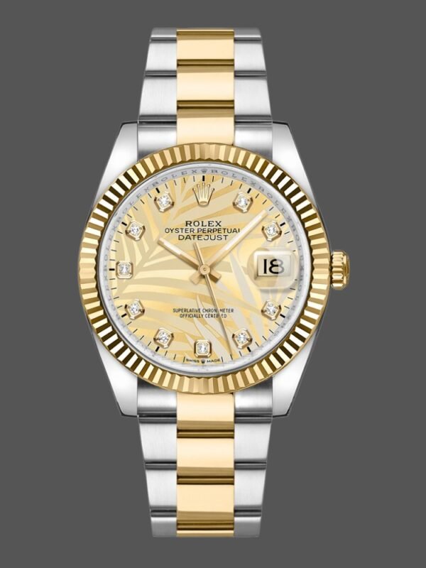 Rolex Datejust 126233 Golden Palm Motif Dial 36MM Unisex Replica Watch - Image 1