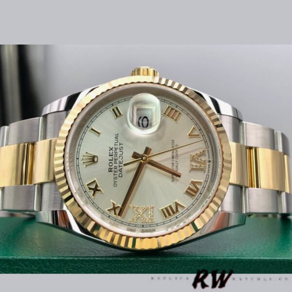 Rolex Datejust 126233 Silver Roman Numeral Dial 36MM Unisex Replica Watch - Image 4