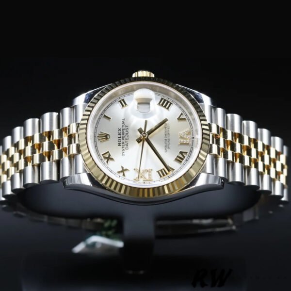 Rolex Datejust 126233 Silver Roman Numeral Dial Fluted Bezel 36MM Unisex Replica Watch - Image 4