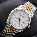Rolex Datejust 126233 White Index Dial Fluted Bezel 36MM Unisex Replica Watch - Image 3
