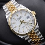 Rolex Datejust 126233 White Index Dial Fluted Bezel 36MM Unisex Replica Watch - Image 4