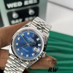 Rolex Datejust 126234 Blue Diamond Dial 36MM Unisex Replica Watch - Image 3