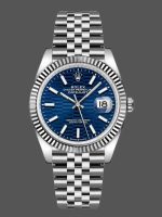 Rolex Datejust 126234 Fluted Bezel Blue Fluted Motif Dial 36MM Unisex Replica Watch