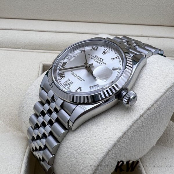 Rolex Datejust 126234 Silver Diamond Roman Dial 36MM Unisex Replica Watch - Image 2