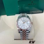 Rolex Datejust 126301 Rose Gold Silver Fluted Motif Dial 41MM Mens Replica Watch - Image 2