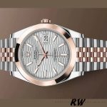 Rolex Datejust 126301 Rose Gold Slate Grey Fluted Motif Dial 41MM Mens Replica Watch - Image 3