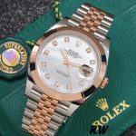 Rolex Datejust 126301 White Mother of Pearl Diamond Dial 41MM Mens Replica Watch - Image 2
