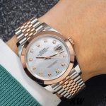 Rolex Datejust 126301 White Mother of Pearl Diamond Dial 41MM Mens Replica Watch - Image 4