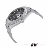 Rolex Datejust 126334 Fluted Bezel Dark Rhodium Grey Dial 41MM Mens Replica Watch - Image 3