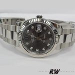 Rolex Datejust 126334 Fluted Bezel Dark Rhodium Grey Dial 41MM Mens Replica Watch - Image 4