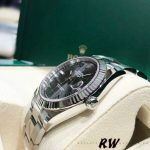 Rolex Datejust 126334 Fluted Bezel Grey Wimbledon Dial 41MM Mens Replica Watch - Image 4