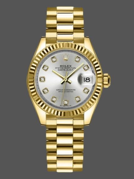 Rolex Datejust 126334 Fluted Bezel Silver Dial 41MM Mens Replica Watch