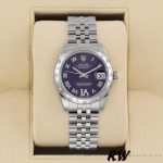 Rolex Datejust 178344 Purple Dial VI Diamonds 31MM Lady Replica Watch - Image 2