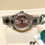 Rolex Datejust 179160 Oyster Bracelet Pink Roman Dial 26MM Lady Replica Watch - Image 4
