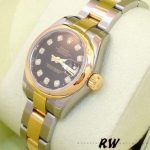 Rolex Datejust 179163 Black Diamond Dial Domed Dezel 26MM Lady Replica Watch - Image 4