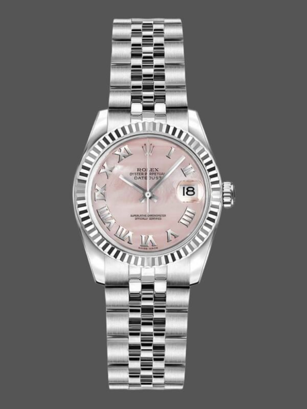 Rolex Datejust 179174 Mother of Pearl Pink Dial Fluted Bezel 26MM Lady Replica Watch - Image 1
