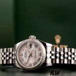Rolex Datejust 179174 Mother of Pearl Pink Dial Fluted Bezel 26MM Lady Replica Watch - Image 3