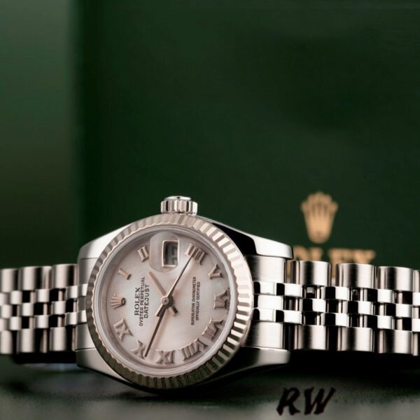 Rolex Datejust 179174 Mother of Pearl Pink Dial Fluted Bezel 26MM Lady Replica Watch - Image 3