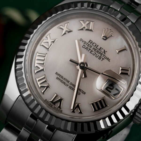 Rolex Datejust 179174 Mother of Pearl Pink Dial Fluted Bezel 26MM Lady Replica Watch - Image 2