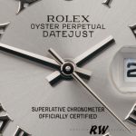 Rolex Datejust 179174 Rhodium Grey Dial Fluted Bezel 26MM Lady Replica Watch - Image 3