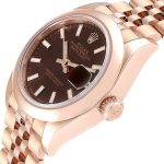 Rolex Datejust 279165 Chocolate Brown Dial Domed Bezel 28mm Lady Replica Watch - Image 4