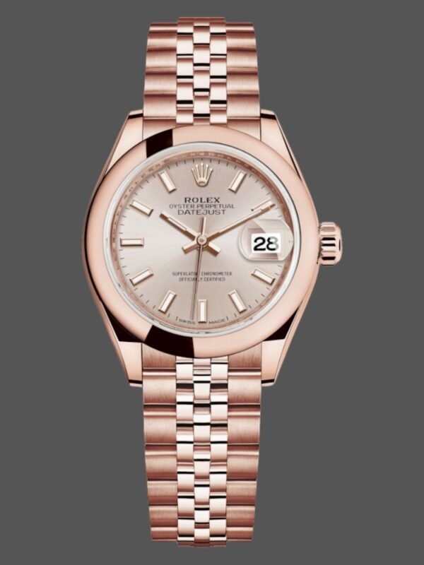 Rolex Datejust 279165 Sundust Index Dial Domed Bezel 28mm Lady Replica Watch - Image 1