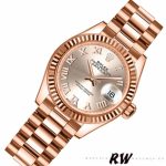 Rolex Datejust 279166 Dark Grey Roman Numeral Dial Domed Bezel 28mm Lady Replica Watch - Image 2