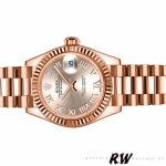 Rolex Datejust 279166 Dark Grey Roman Numeral Dial Domed Bezel 28mm Lady Replica Watch - Image 4