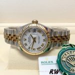 Rolex Datejust 279173 White Roman Numeral Dial Fluted Bezel 28mm Lady Replica Watch - Image 5