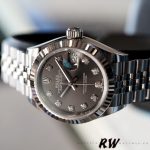 Rolex Datejust 279174 Stainless Steel Dark Grey Diamond Dial 28mm Lady Replica Watch - Image 4