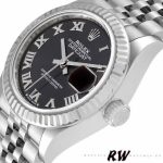 Rolex Datejust 279174 Stainless Steel Dark Grey Roman Dial 28mm Lady Replica Watch - Image 4