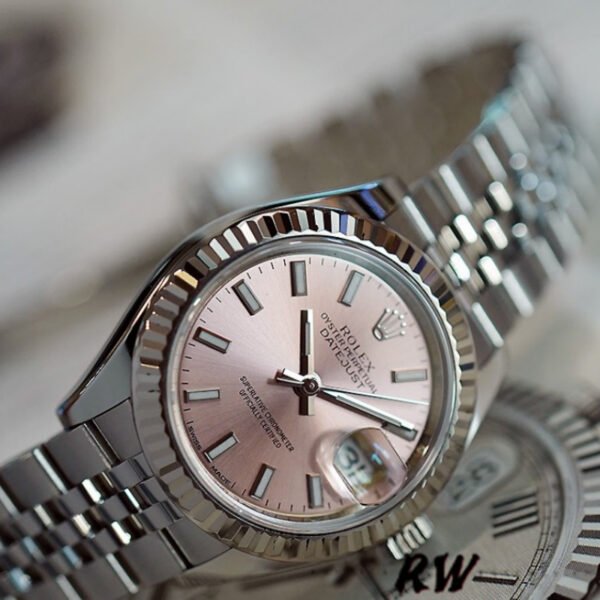 Rolex Datejust 279174 Stainless Steel Pink Index Dial 28mm Lady Replica Watch - Image 3