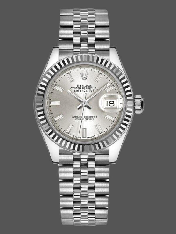 Rolex Datejust 279174 Stainless Steel Silver Index Dial 28mm Lady Replica Watch - Image 1