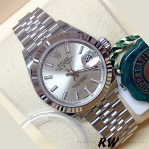 Rolex Datejust 279174 Stainless Steel Silver Index Dial 28mm Lady Replica Watch - Image 3