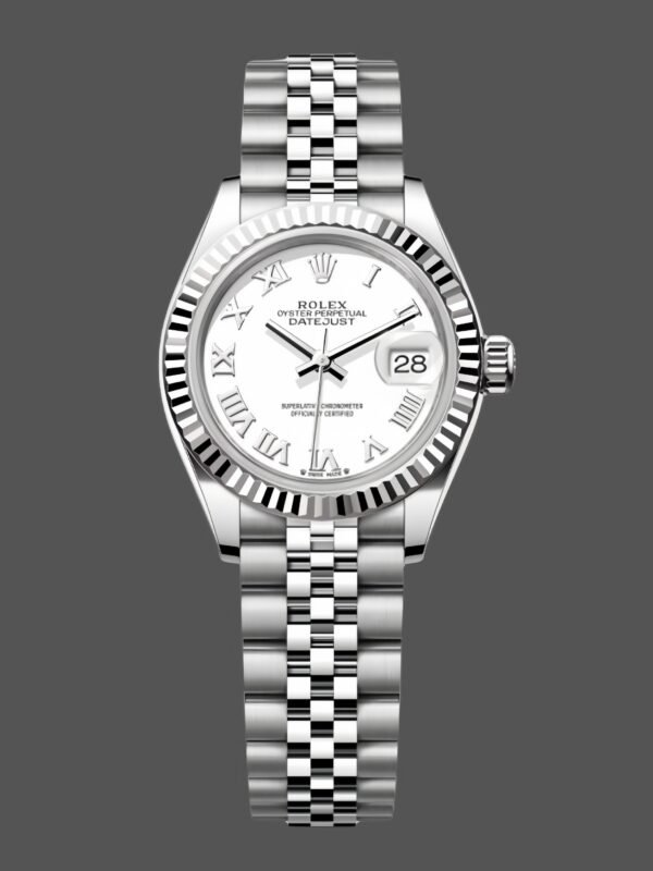 Rolex Datejust 279174 Stainless Steel Silver Roman Numeral Dial 28mm Lady Replica Watch - Image 1
