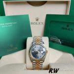 Rolex Datejust Two-Tone Steel Yellow Gold Fluted Bezel 126233 36mm Unisex Replica Watch - Image 2