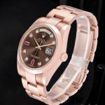 Rolex Day-Date 118205 Chocolate Brown Dial 36mm Unisex Replica Watch - Image 3