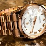 Rolex Day-Date 118205 Everose Gold White Dial 36mm Unisex Replica Watch - Image 3
