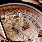 Rolex Day-Date 118205 Rose Gold Pink Jubilee Diamond Dial 36mm Unisex Replica Watch - Image 4