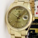 Rolex Day-Date 118208 Champagne Dial 36mm Unisex Replica Watch - Image 3