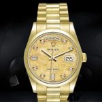 Rolex Day-Date 118208 Champagne Jubilee Dial 36mm Unisex Replica Watch - Image 2