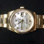 Rolex Day-Date 118208 Mother of Pearl Diamond Dial 36mm Unisex Replica Watch - Image 4