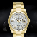 Rolex Day-Date 118208 Mother of Pearl Diamond Dial 36mm Unisex Replica Watch - Image 2
