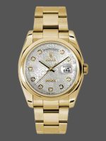 Rolex Day-Date 118208 Silver Diamond Jubilee Dial 36mm Unisex Replica Watch