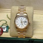 Rolex Day-Date 118208 White Dial 36mm Unisex Replica Watch - Image 2