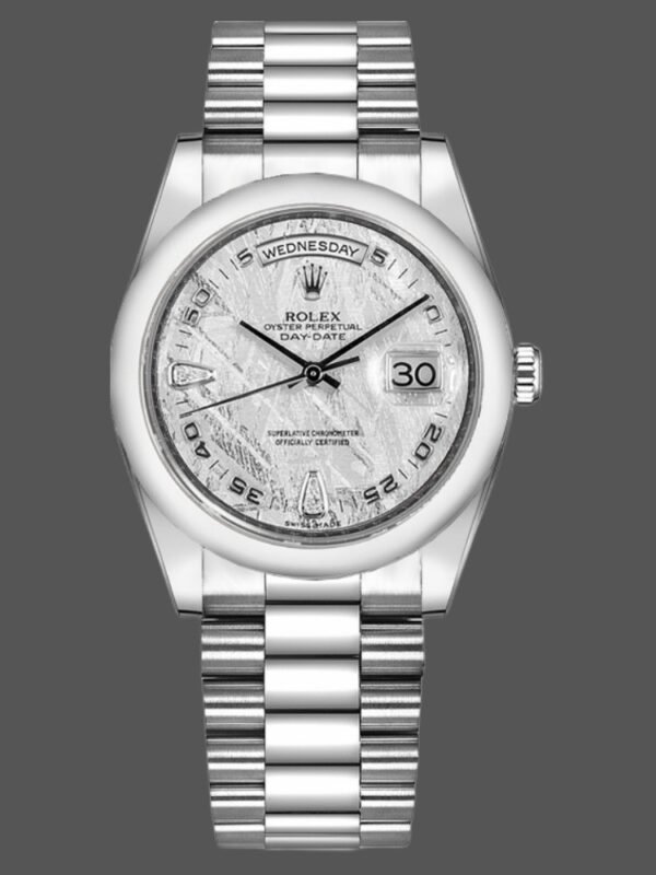 Rolex Day-Date 118209 Meteorite Grey Dial 36mm Unisex Replica Watch - Image 1