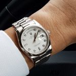Rolex Day-Date 118209 White Gold Silver Diamond Dial Automatic 36mm Unisex Replica Watch - Image 2